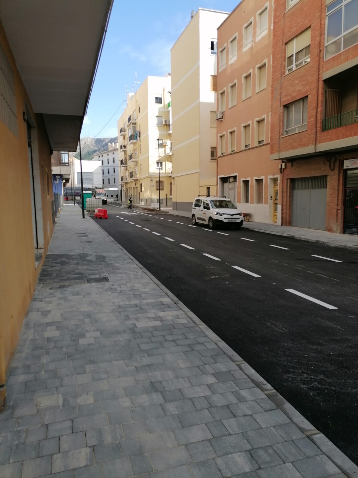 Aspecto de las obras ya terminadas