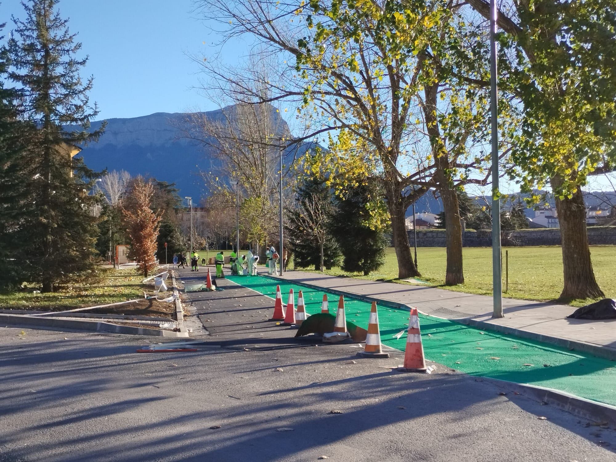 Calle del Pico Aneto este miércoles