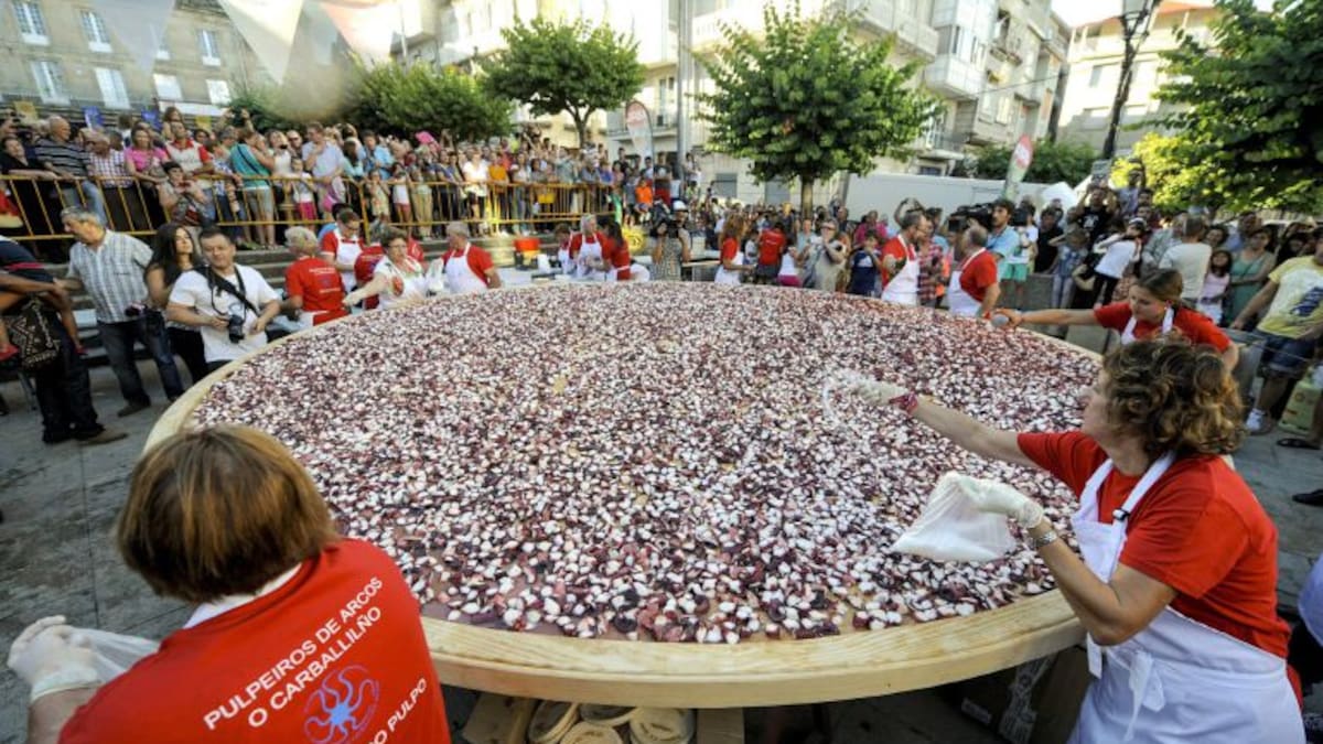 Media tonelada de pulpo en una sola tapa