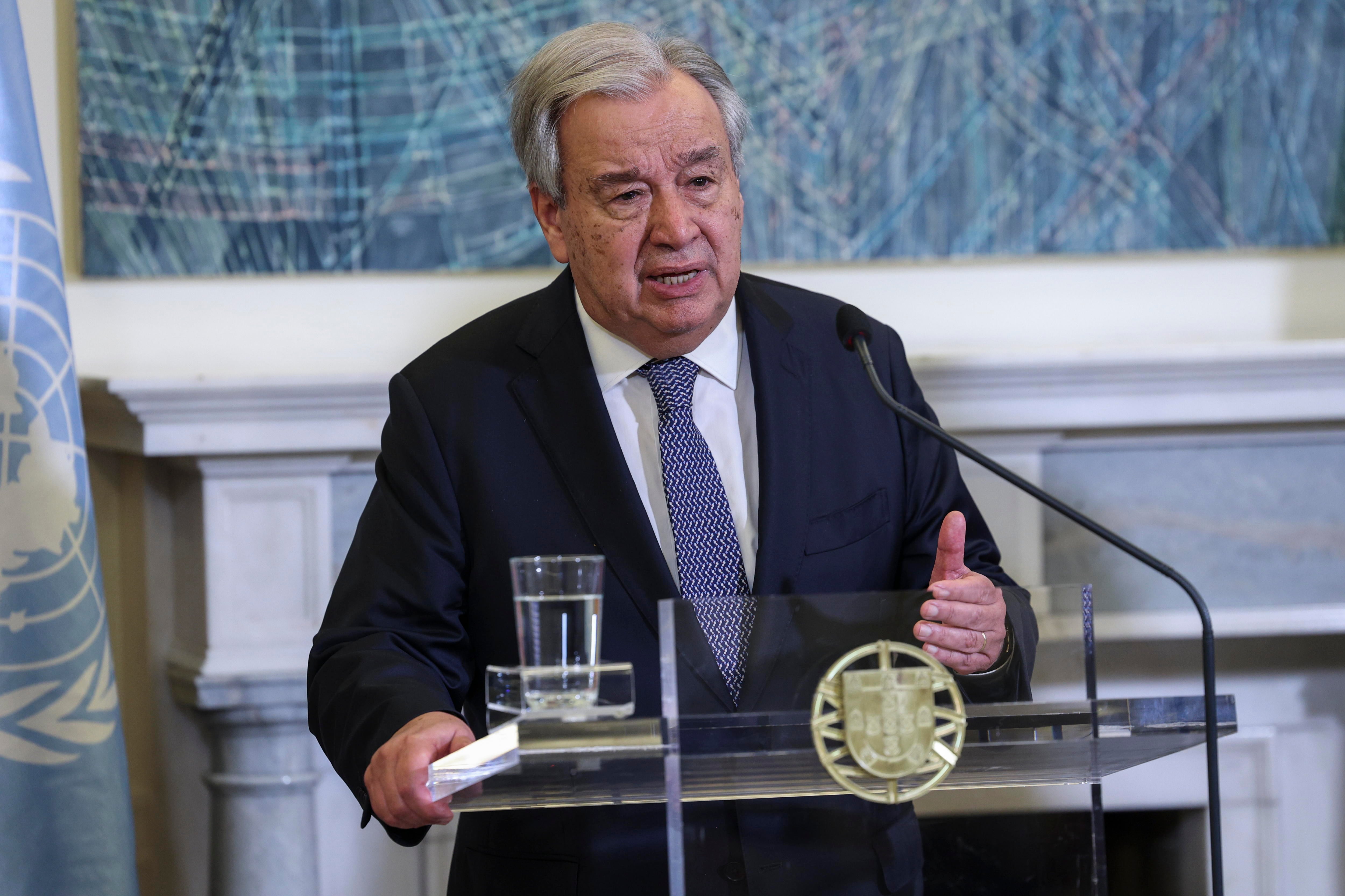 El secretario general de la ONU, António Guterres