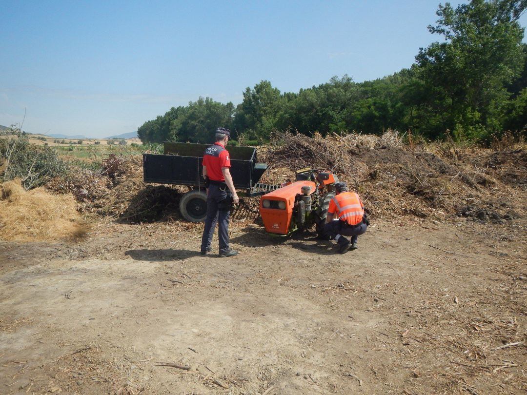 Accidente laboral en una finca de Lumbier