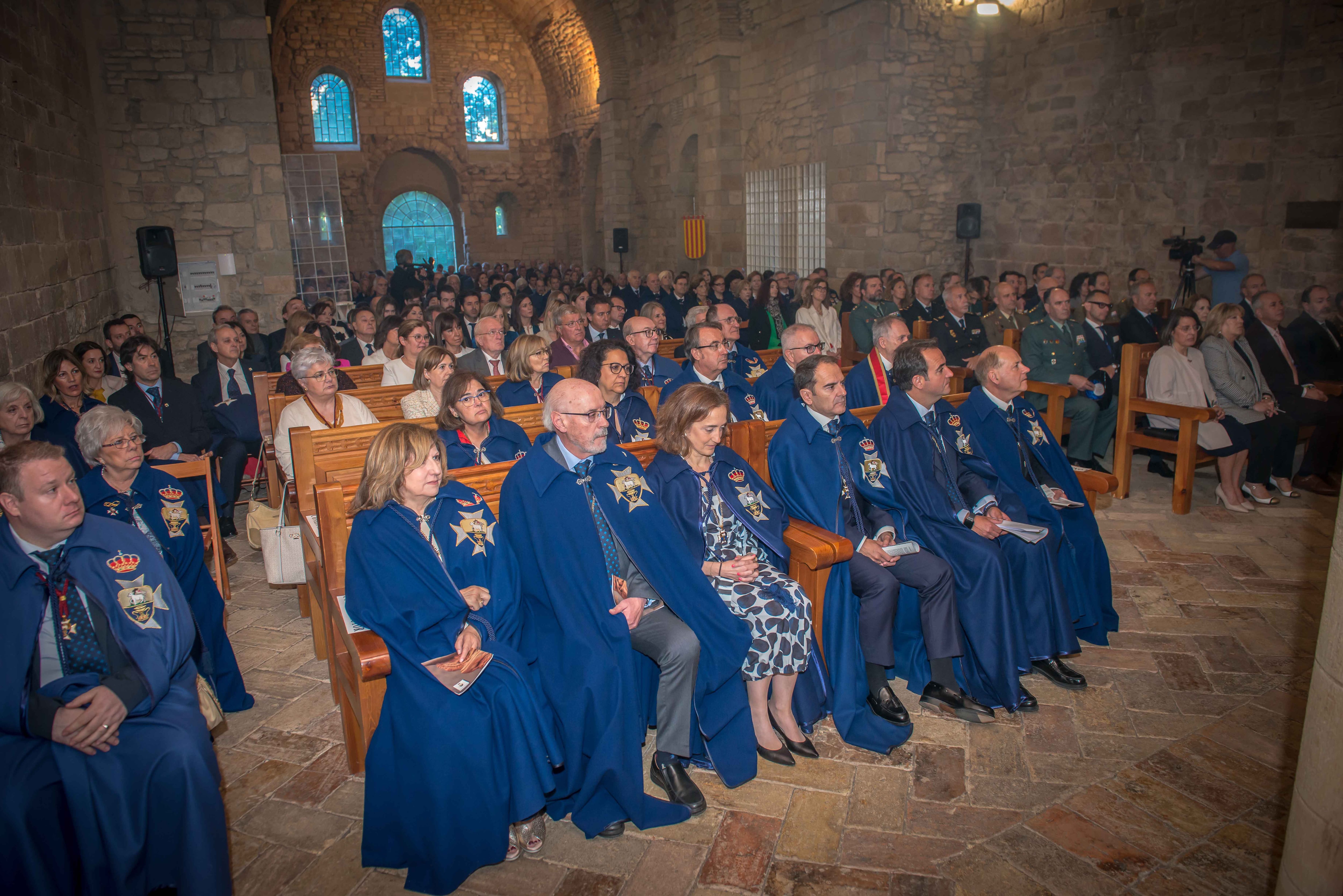 Un momento de la celebración en la iglesia del Monasterio Viejo de San Juan de la Peña