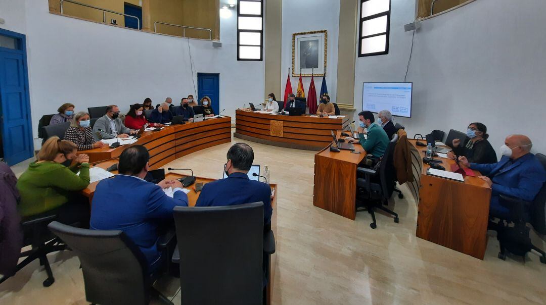 Imagen del pleno celebrado esta mañana