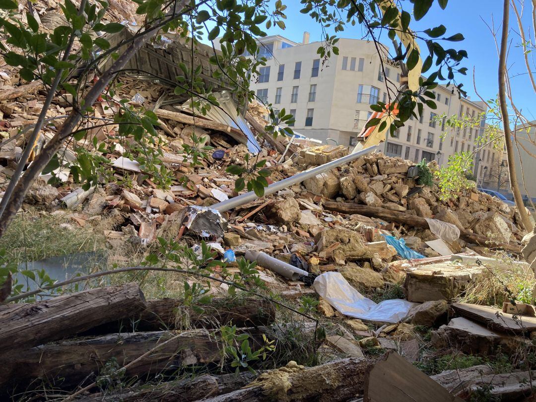 Uno de los derrumbes consecuencia de Gloria