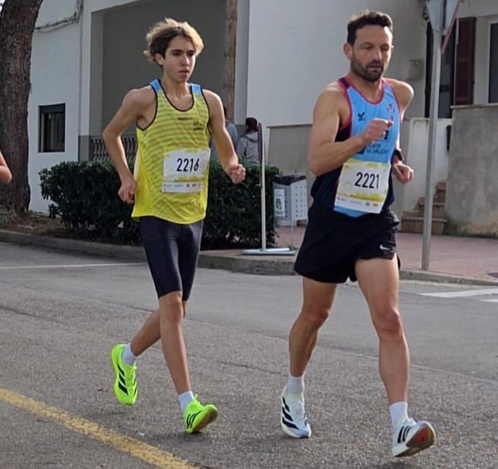 Izan Sánchez i José Fernández en un moment de la prova.