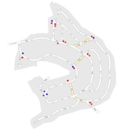 Reordenación del tráfico en la urbanización