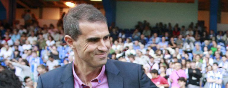 El entrenador del Deportivo, Gaizka Garitano.