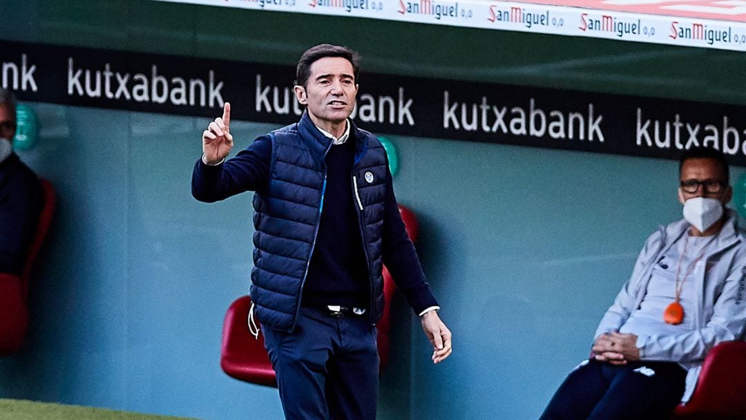 Marcelino Garcia Toral, head coach of Athletic Club, during the Spanish league, La Liga Santander, football match played between Athletic Club and Deportivo Alaves at San Mames stadium