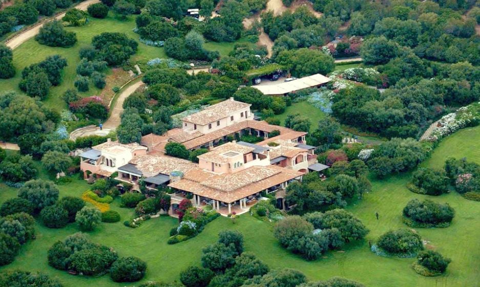 Villa Certosa, en Cerdeña.