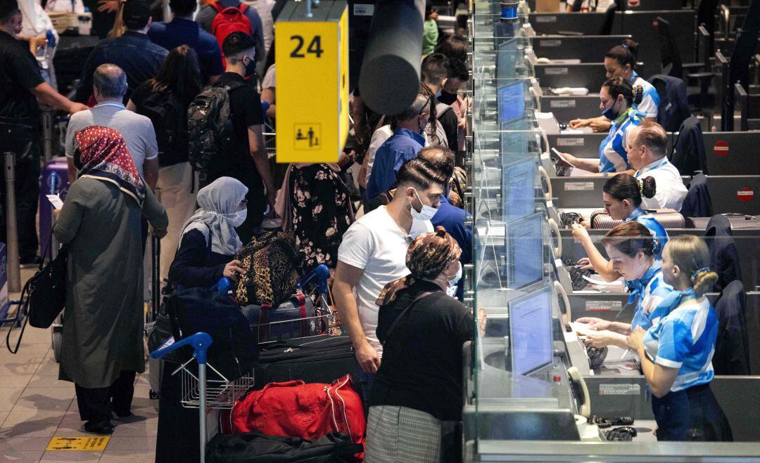 El aeropuerto de Ámsterdam.