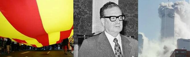 El 11 de Septiembre: Diada Nacional de Cataluña, Salvador Allende y atentado de las Torres Gemelas en Nueva York