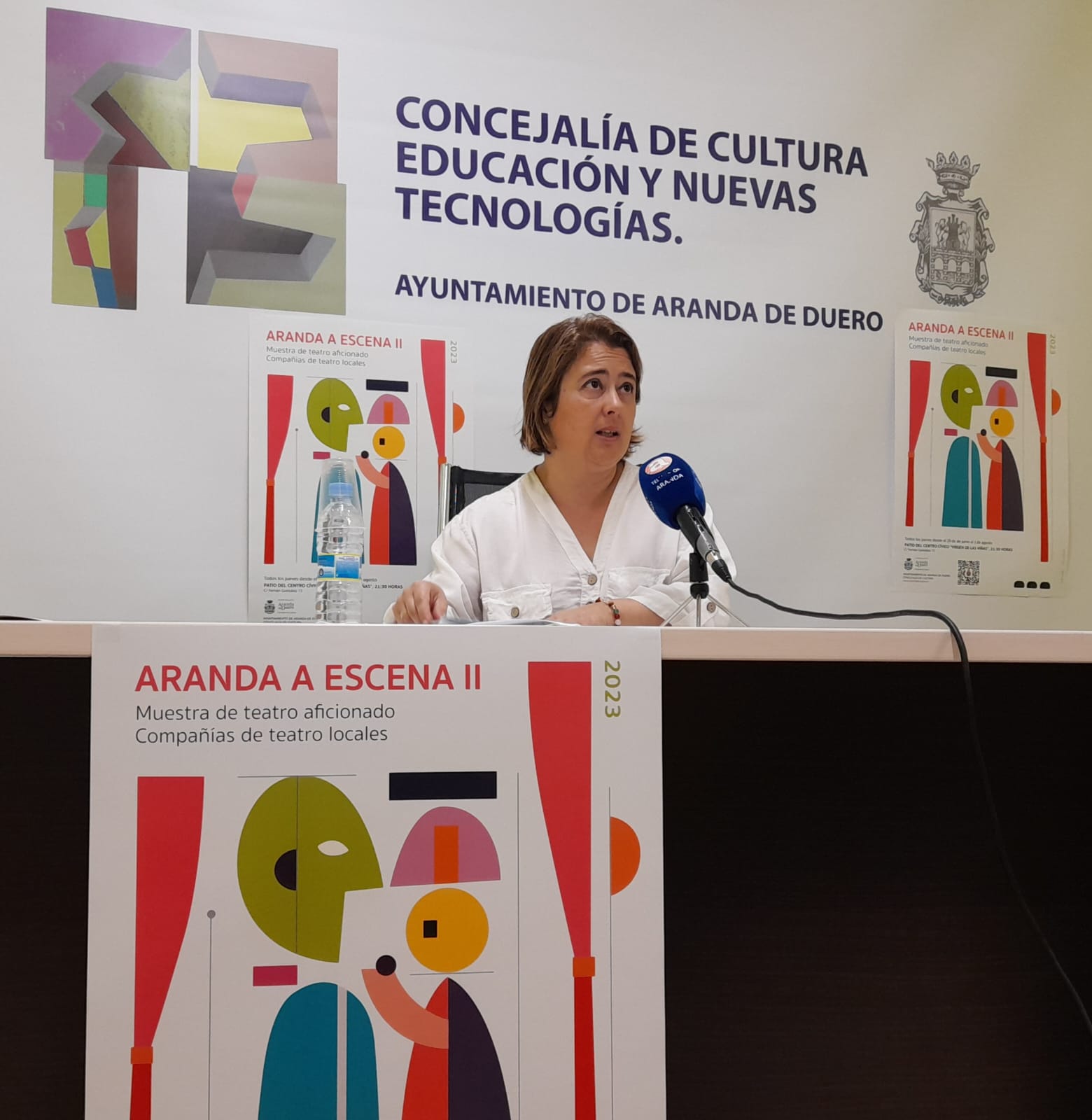 La concejala de Cultura en funciones, Teresa Bermejo, en la presentación de actividades del verano cultural 2023