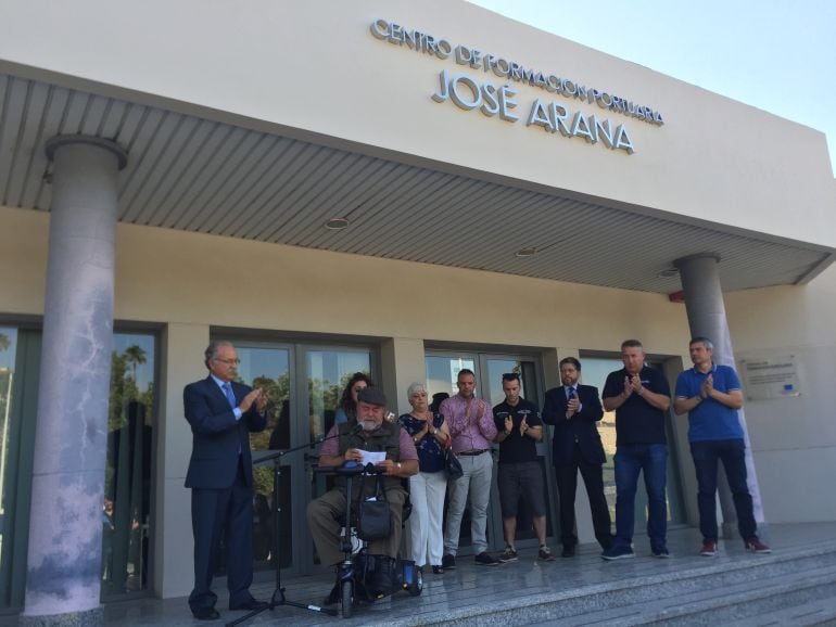 Acto de inauguración del Centro de Formación Portuaria José Arana.
