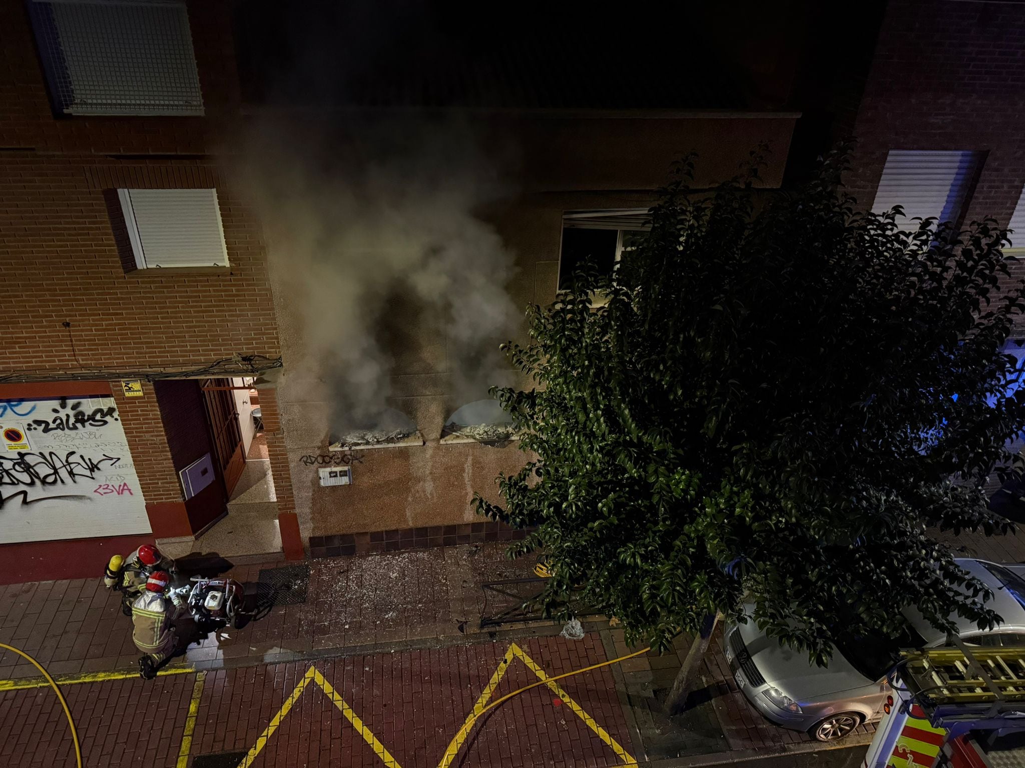 Incendio en una vivienda en Las Delicias
