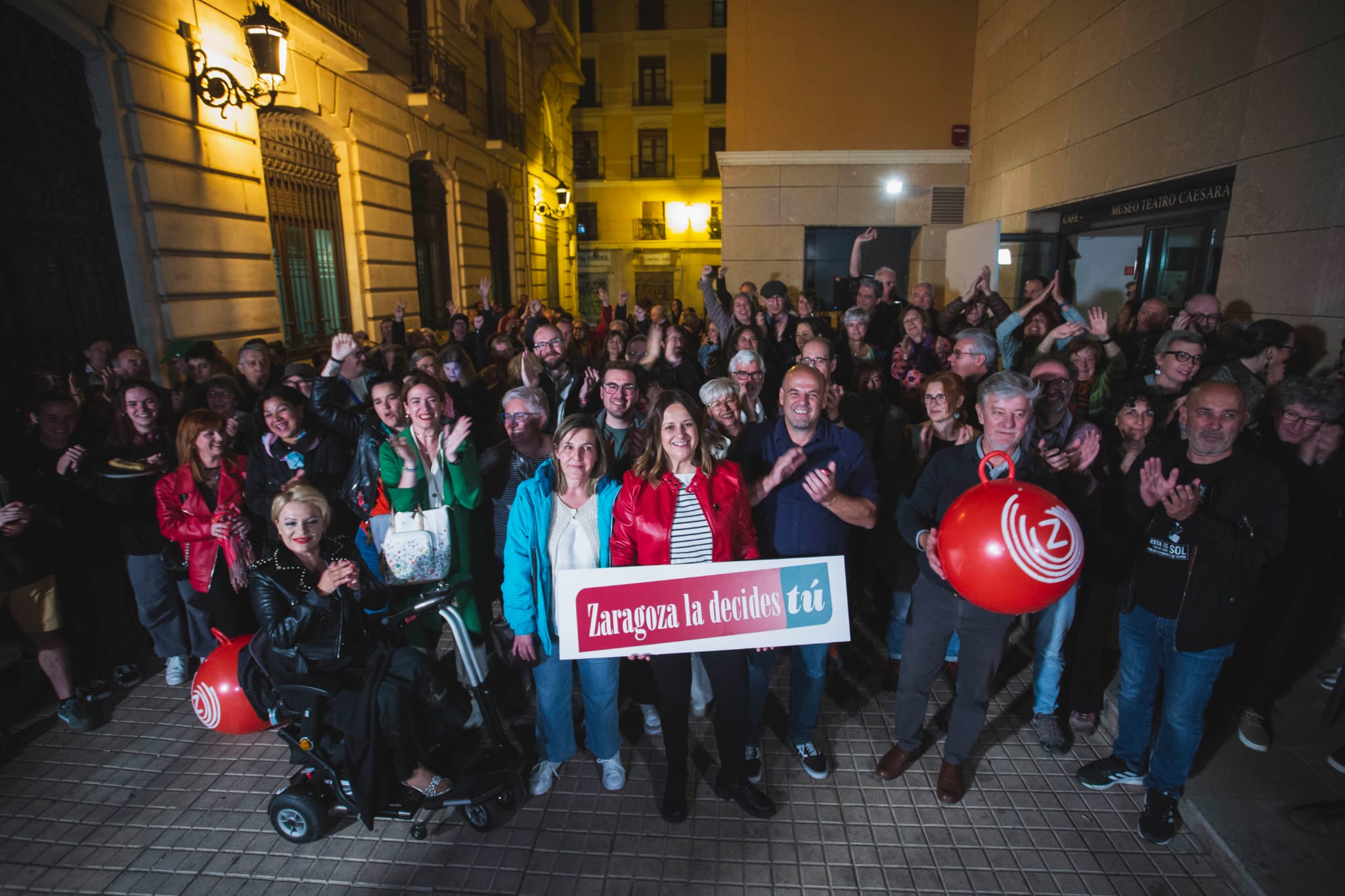 Arranque de la campaña electoral de Zaragoza en Común de las elecciones de 2023