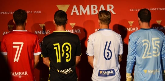 Dorsales de las nuevas equipaciones del Real Zaragoza