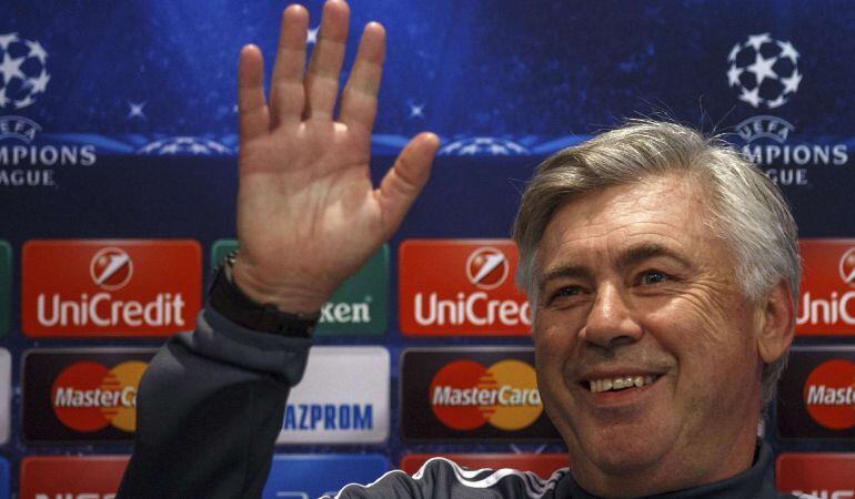 Carlo Ancelotti, en rueda de prensa