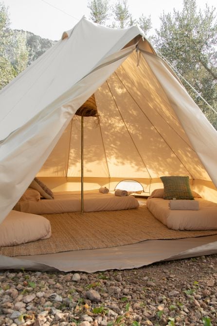 Una de las tiendas de campaña de The Glamping Mallorca