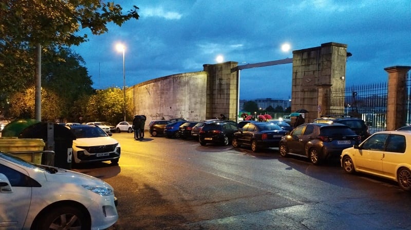 Imagen de archivo de una acción de bloqueo ante una de las puertas de acceso a Navantia Ferrol (cedida)