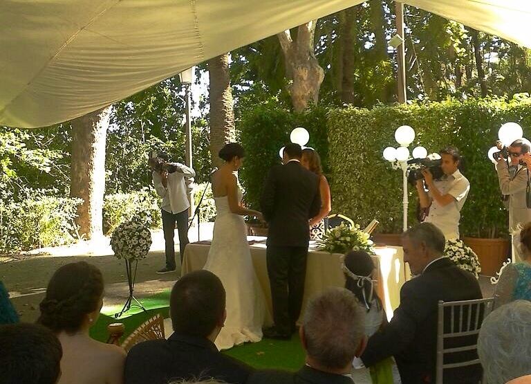 Una boda en los Jardines Botánicos de la Concepción