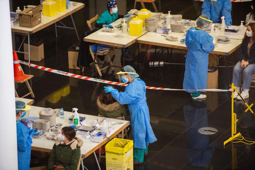 Cribado masivo en Riojaforum para detener el avance del Covid-19 en Logroño