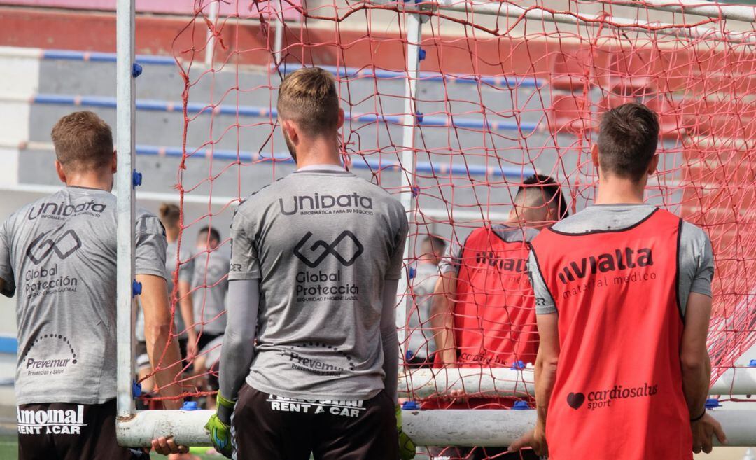 Foto de la sesión de entrenamiento del jueves del Real Murcia