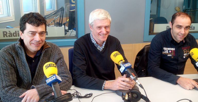 Tomàs Cusiné, Xavier Farré (Raimat) i Jordi Hortet (Vinicia).