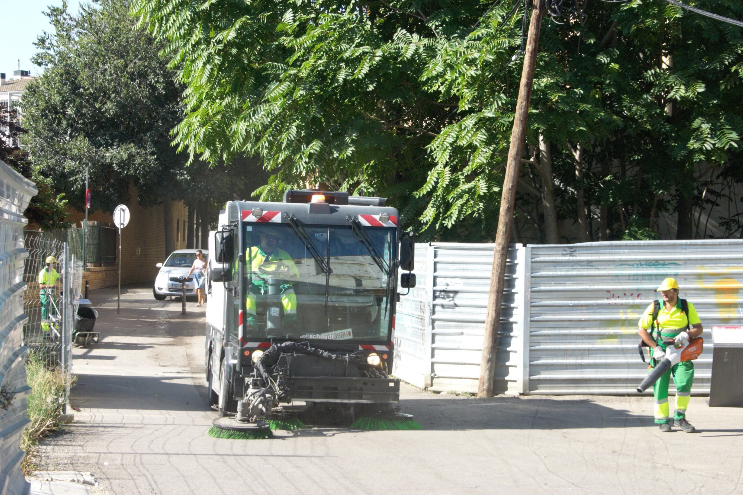 Trabajos de limpieza de calles tras San Lorenzo