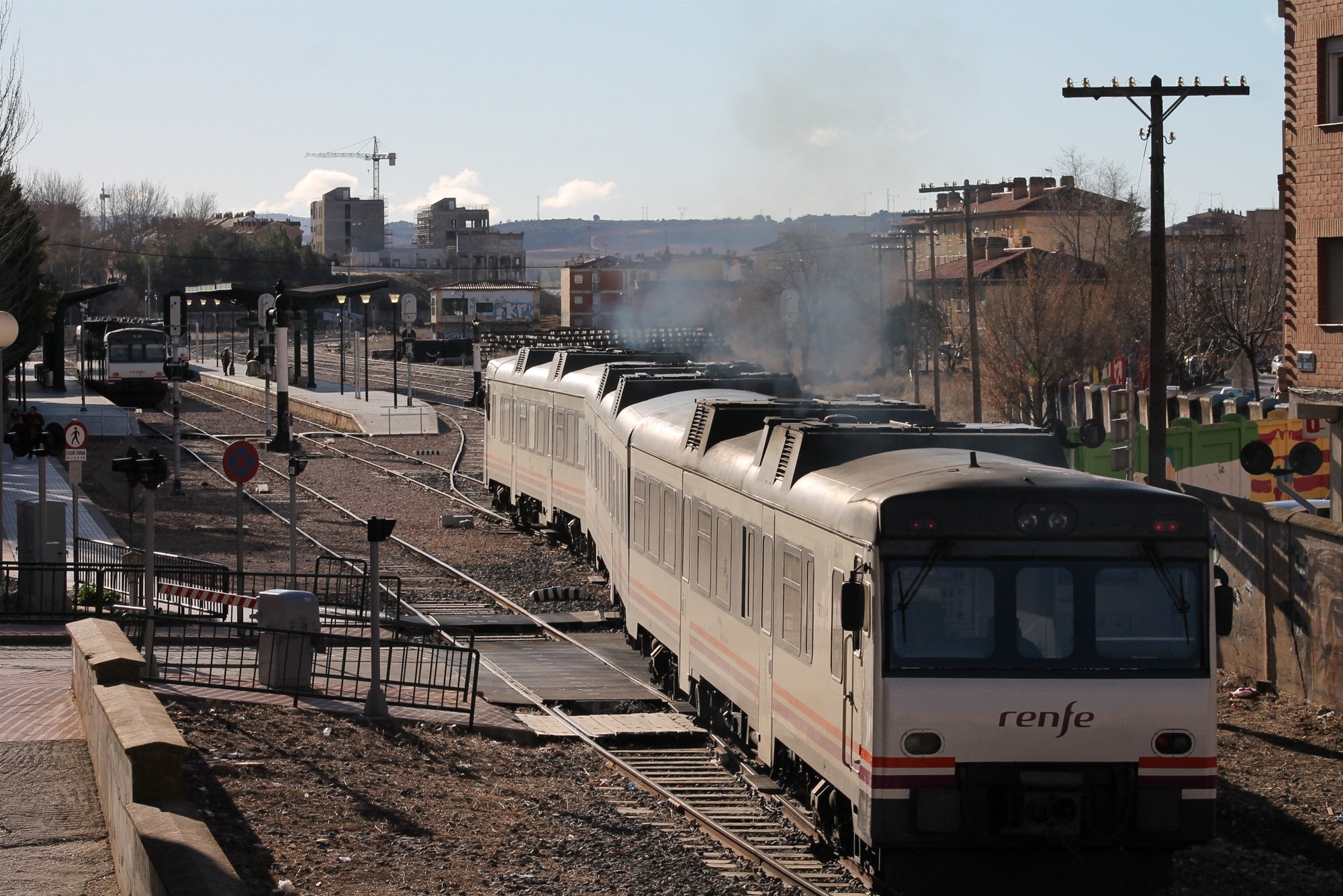 El tren convencional a su paso por Cuenca