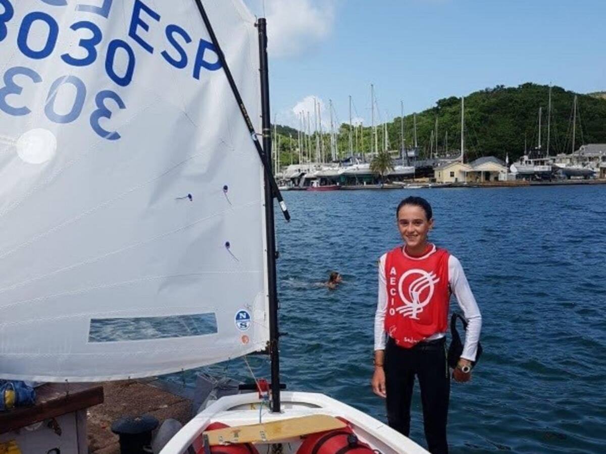 María Perelló, campeona del mundo de Optimist