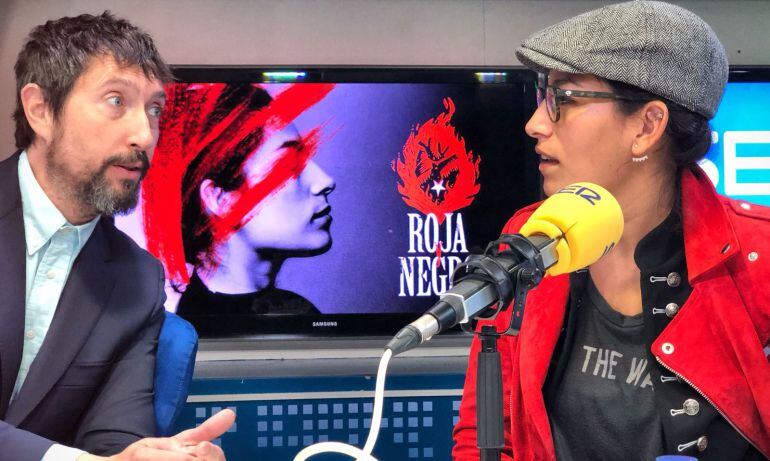 Ana Tijoux, en los estudios de la Cadena SER.