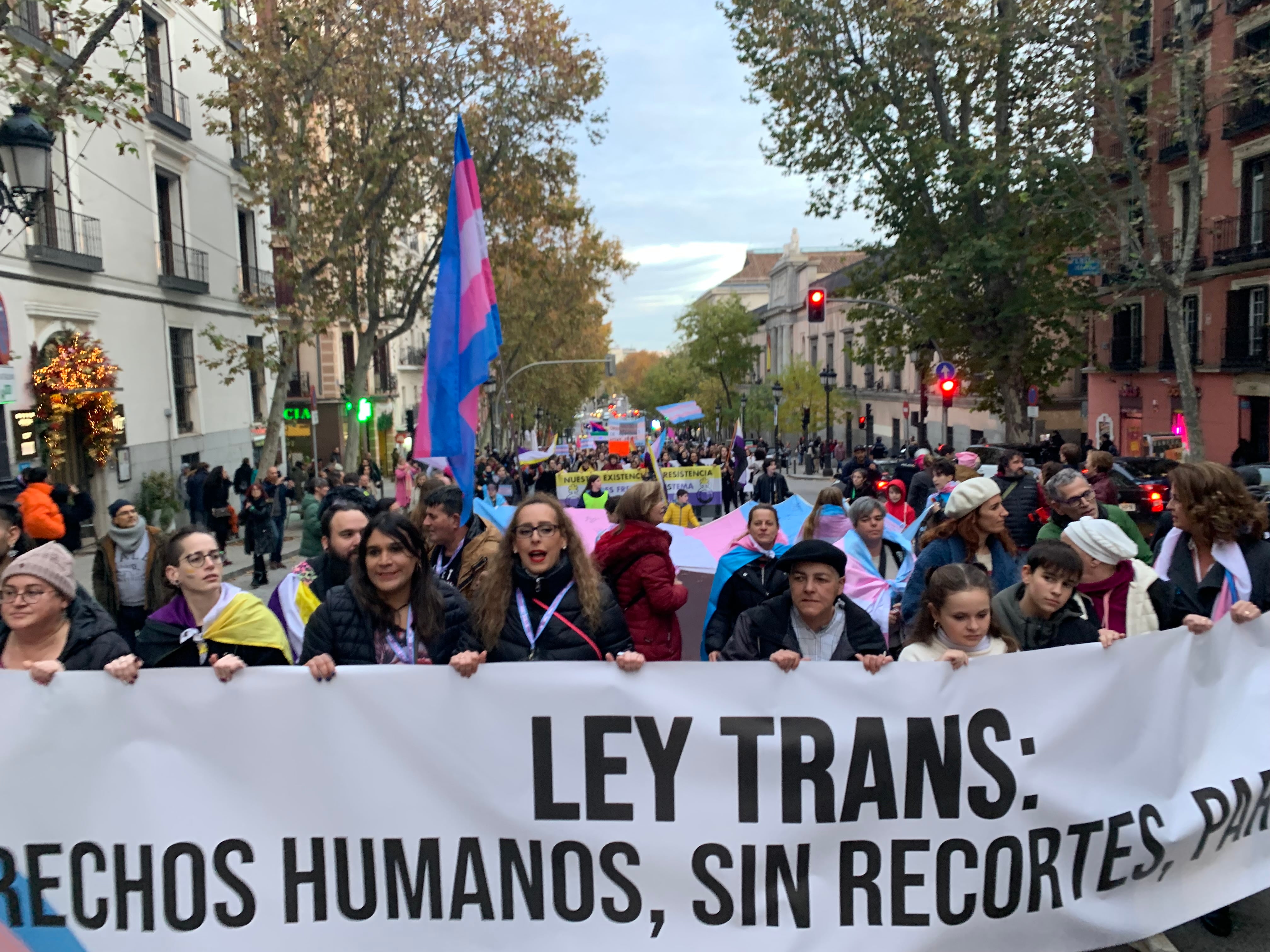 Manifestación contra los recortes a la &#039;Ley Trans&#039; en Madrid