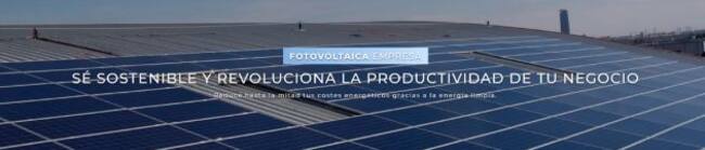 Fotovoltaica para empresas