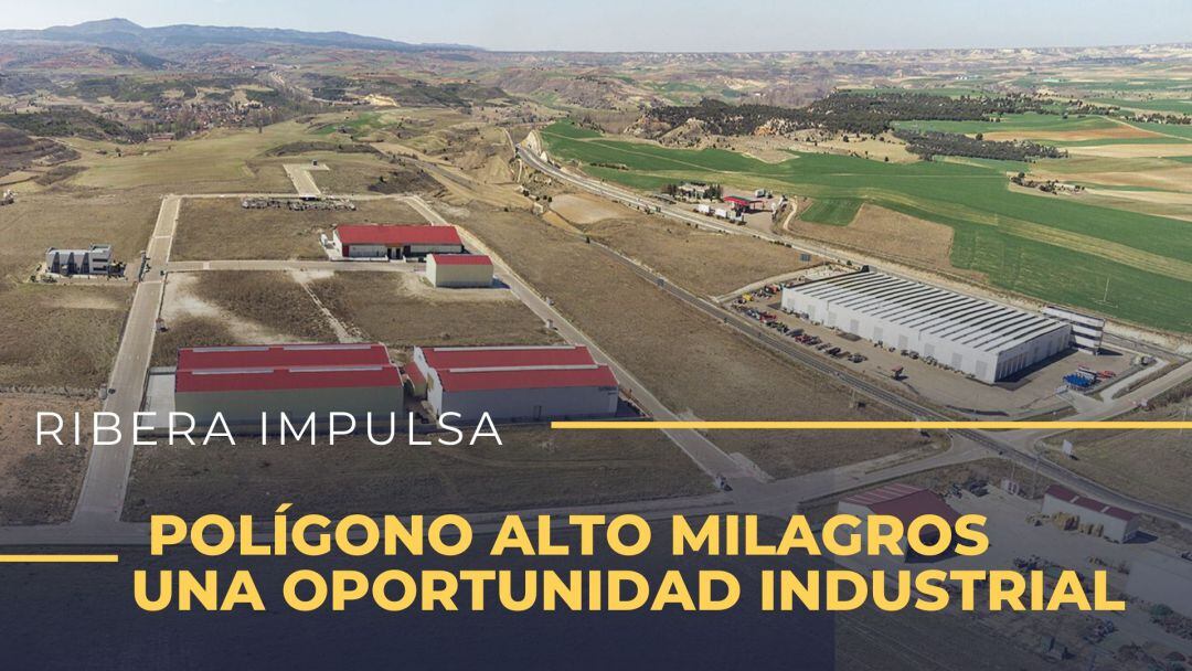 Imagen aérea del Polígono Industrial Alto Milagros, junto a la A-1