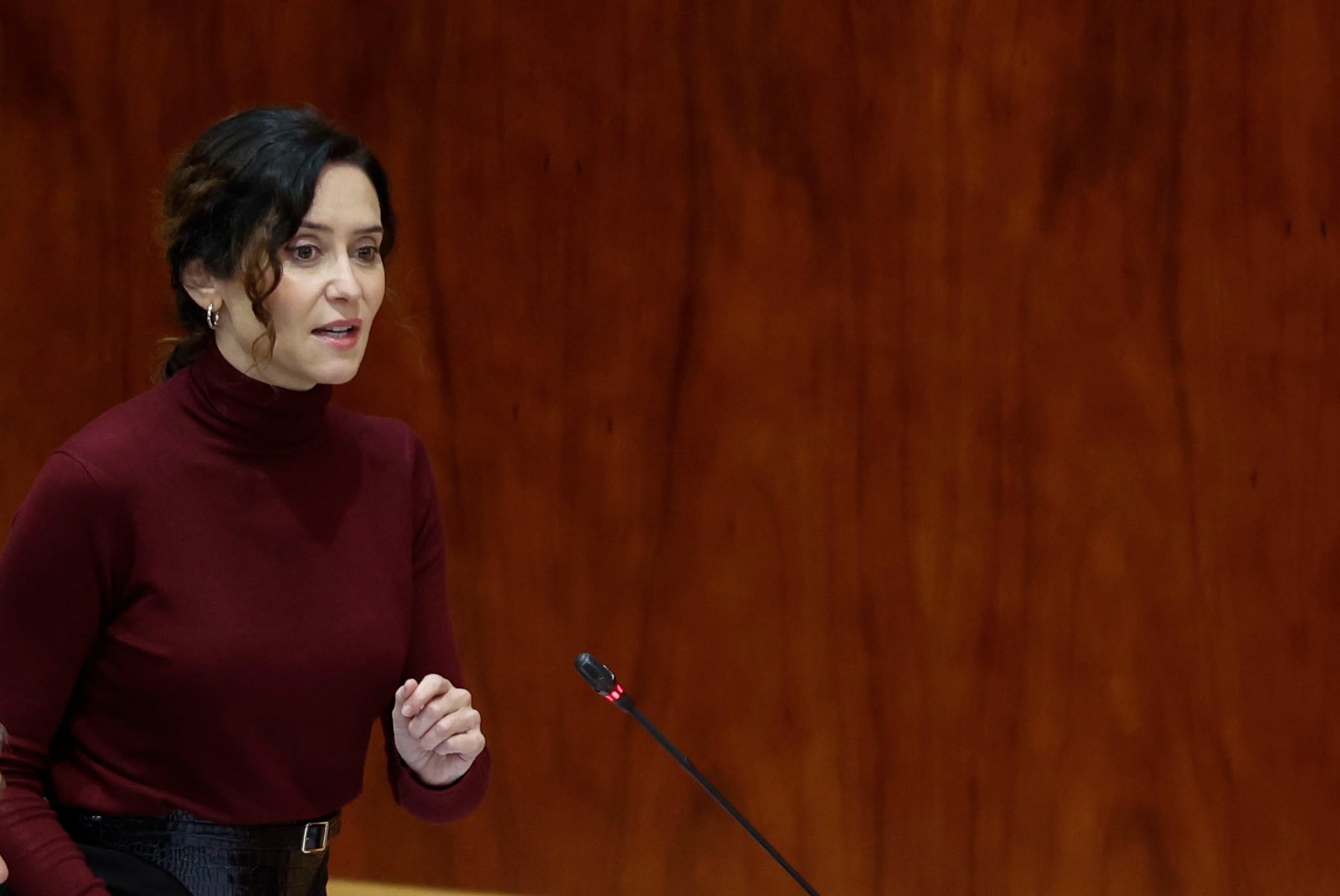 La presidenta de la Comunidad de Madrid, Isabel Díaz Ayuso