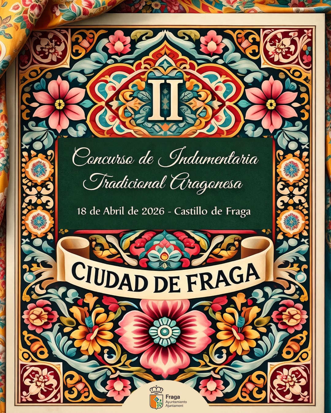 Cartel del Concurso de Indumentaria Tradicional Aragonesa