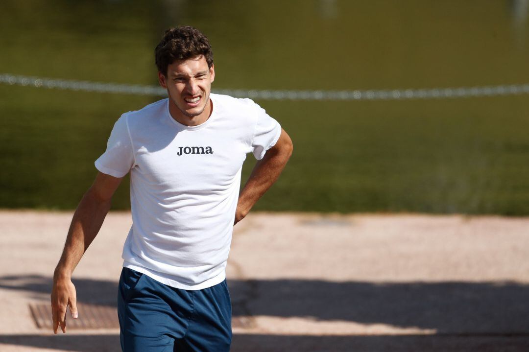 Pablo Carreño, durante el pasado Mutua Madrid Open.