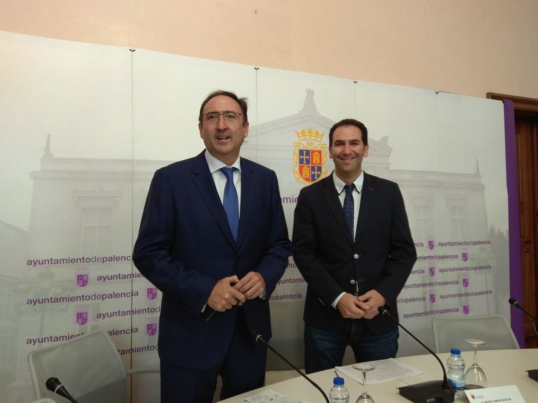 El Alcalde, Mario Simón y el Primer Teniente Alcalde, Alfonso Polanco