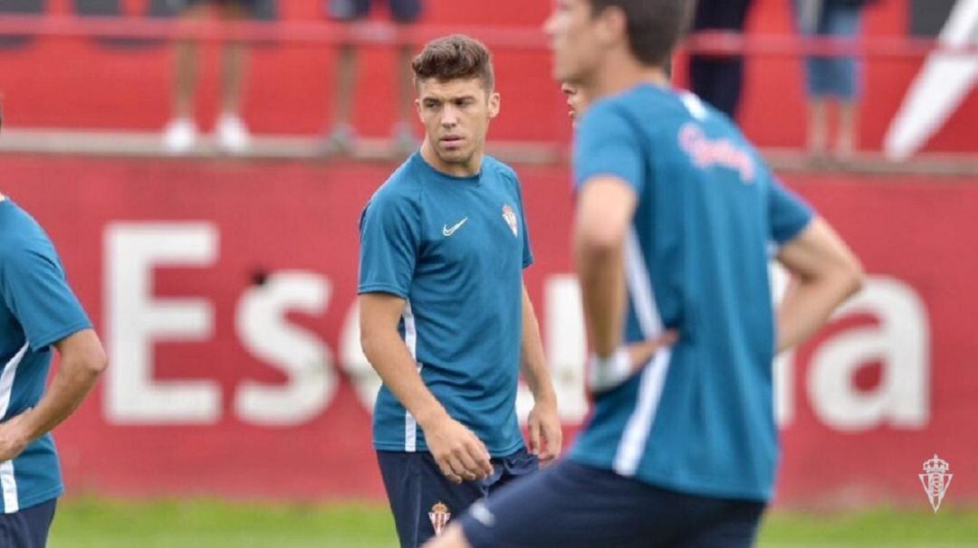 Nacho Méndez durante un entrenamiento de pretemporada.
