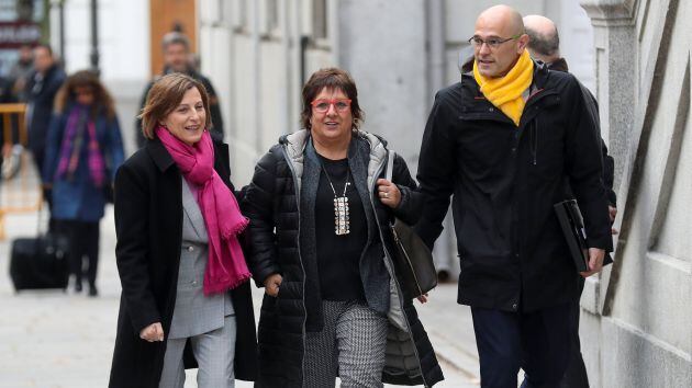 Forcadell, Bassa y Romeva llegan al Supremo