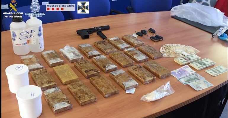 Part de la droga intervinguda en l'operació Enxaneta