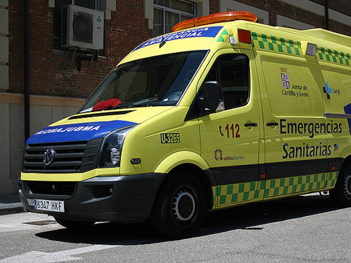 Dos personas heridas al volcar un camión en la A-11