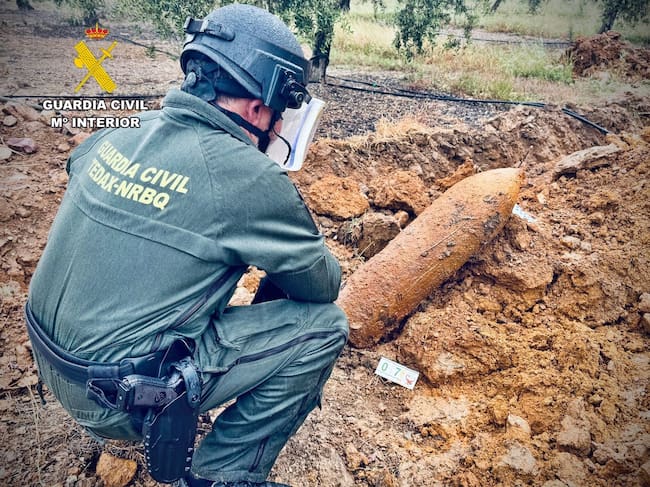 Archivo- Bomba de aviación de la Guerra Civil