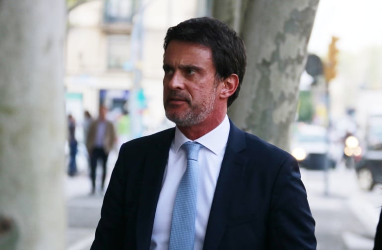 Manuel Valls en una imagen del 23 de abril en Barcelona