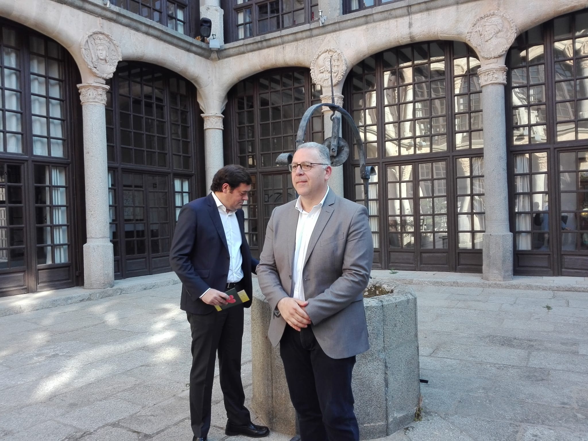 Ángel Macías y Jesús María Prada durante la presentación de este jueves