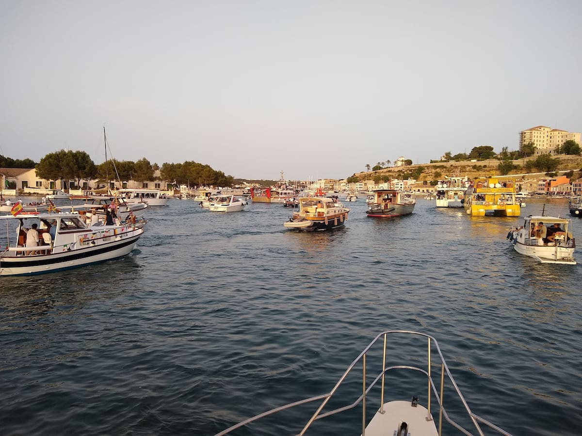 Maó viu amb gran intensitat la processó de la Mare de Déu del Carme