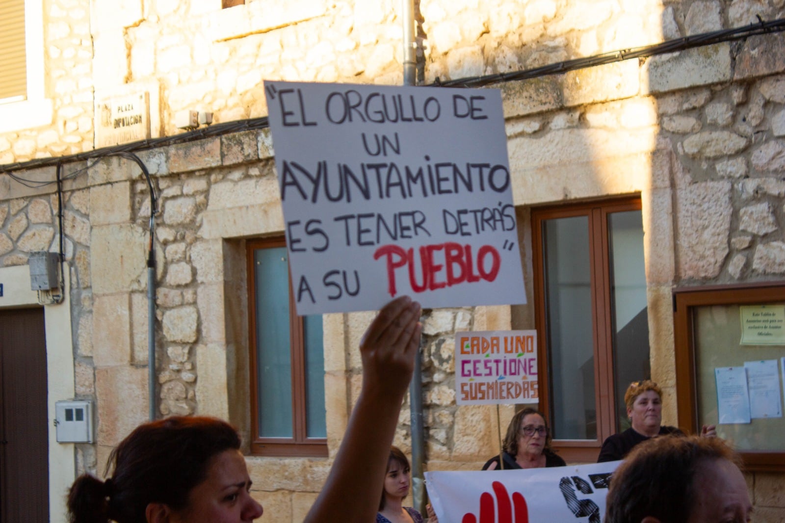 Imagen de archivo de vecinos de Milagros en una protesta a principios de julio