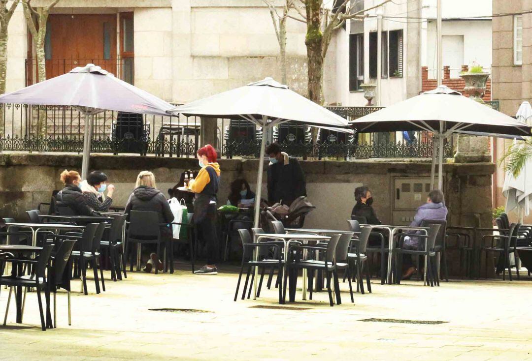 Terraza dun local de hostalería.