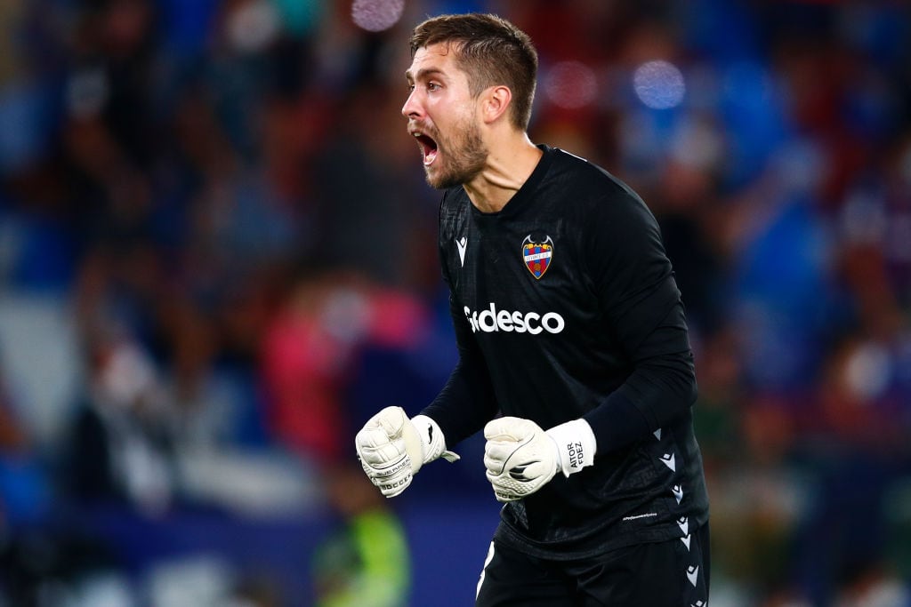 Aitor Fernández en una foto de archivo en un partido del Levante UD contra el Real Madrid