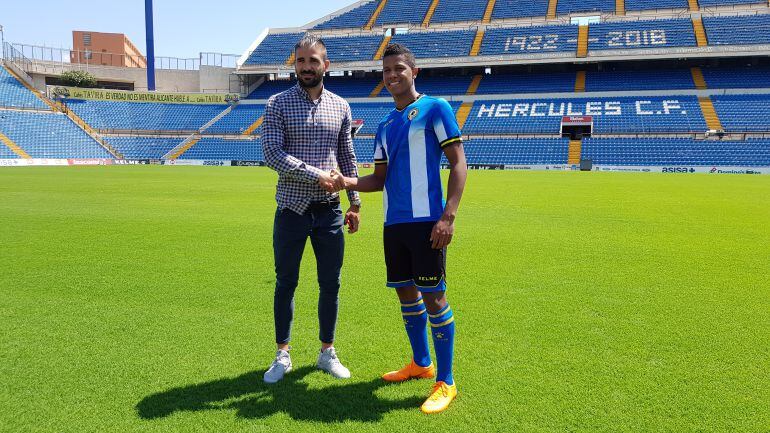 Jaime Alvarado junto a Javier Portillo, en el Rico Pérez